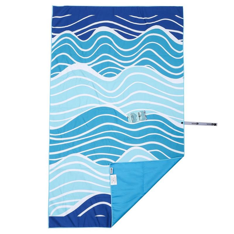 WACi Serviette de plage Blue Waves
