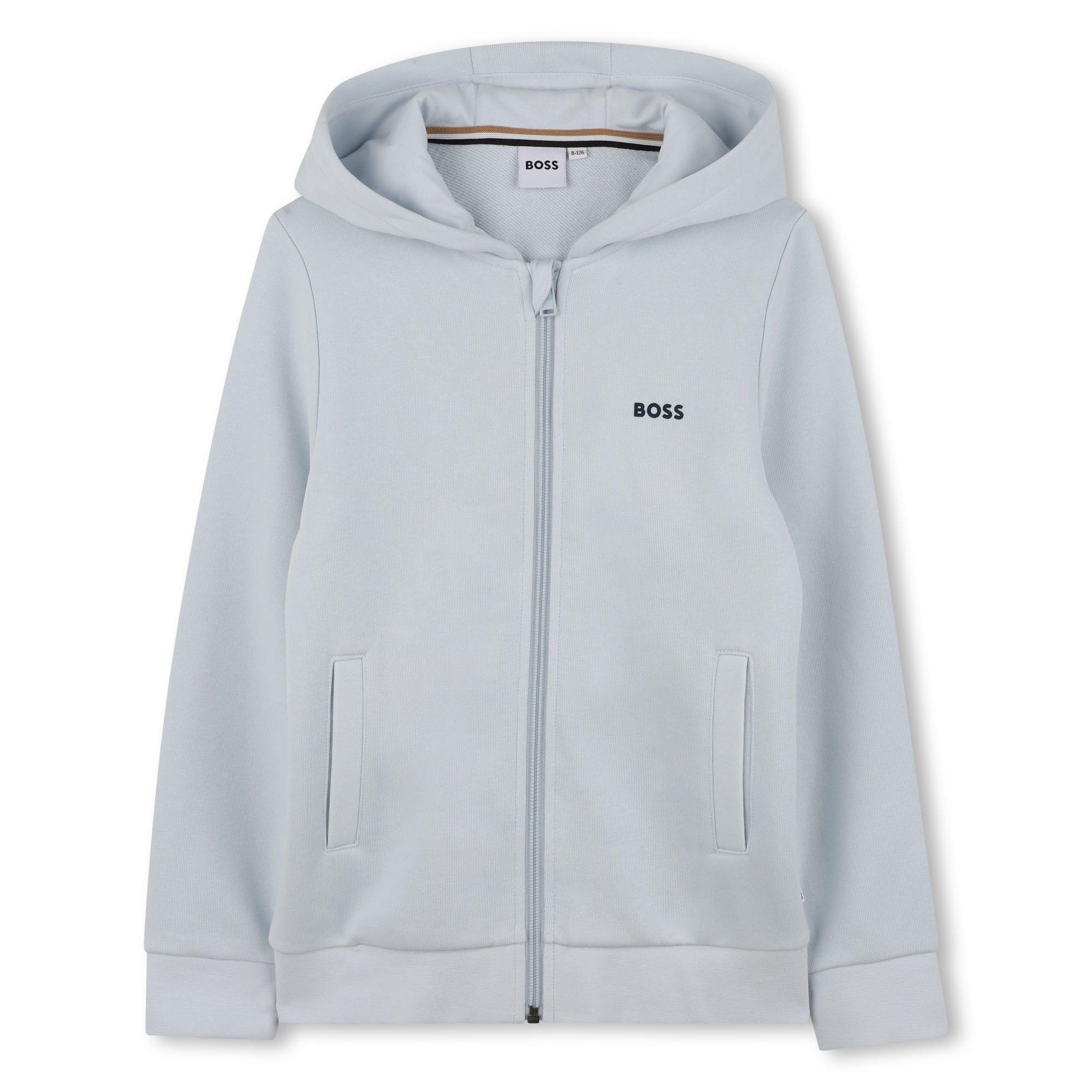 Junior Boys' [8-16] Fleece Full-Zip Hoodie | BOSS | Sporting Life