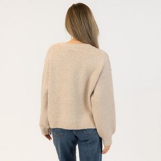 Lyla + Luxe Women's Bows Eco Crew Neck Sweater