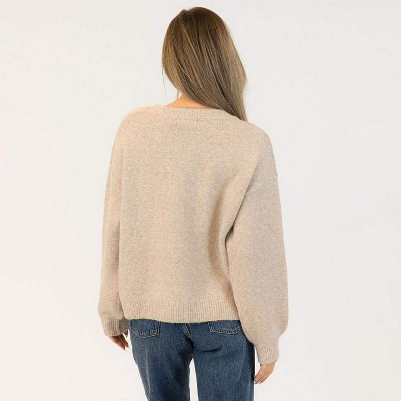 Lyla + Luxe Chandail &agrave; col ras du cou Bows Eco pour femmes