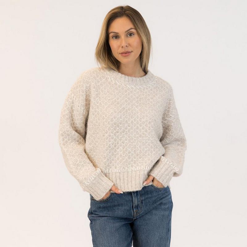 Lyla + Luxe Chandail &agrave; col rond Nika pour femmes