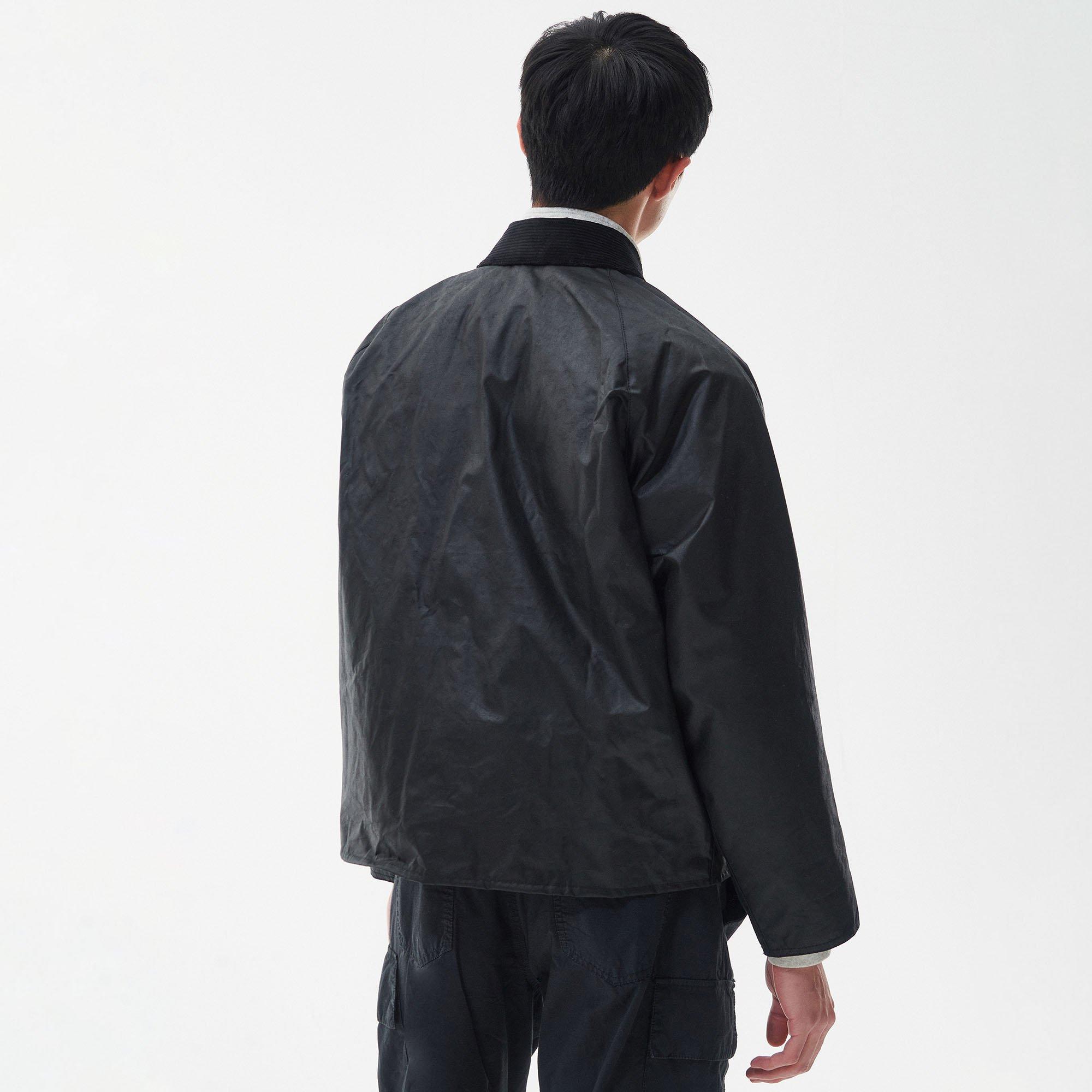 専用BARBOUR x 6HOODED TRANSPORT JACKET Mens-Transport-Waxed-Jacket-