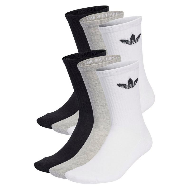 adidas Originals Chaussettes Trefoil Cushion mi-mollet unisexe (paquet de 6)