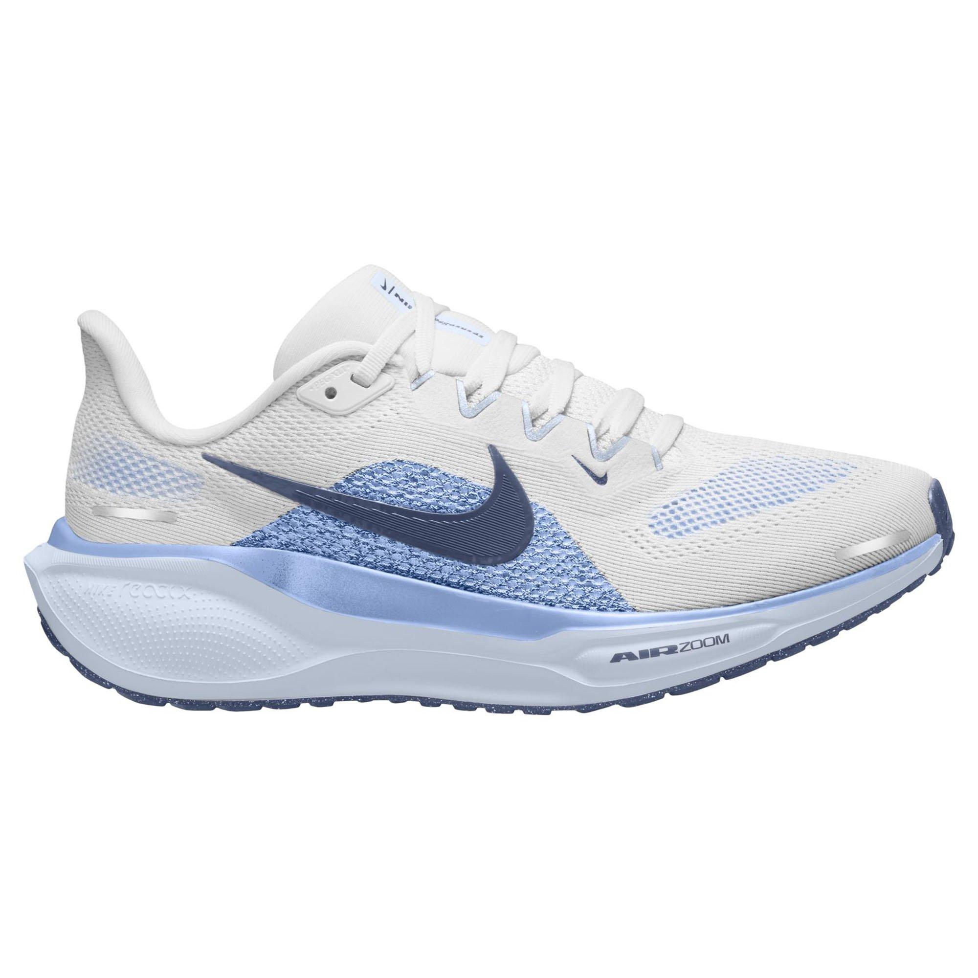 Nike | Women's Pegasus 41 Running Shoes, White Diffused Blue Aluminum, Size 12