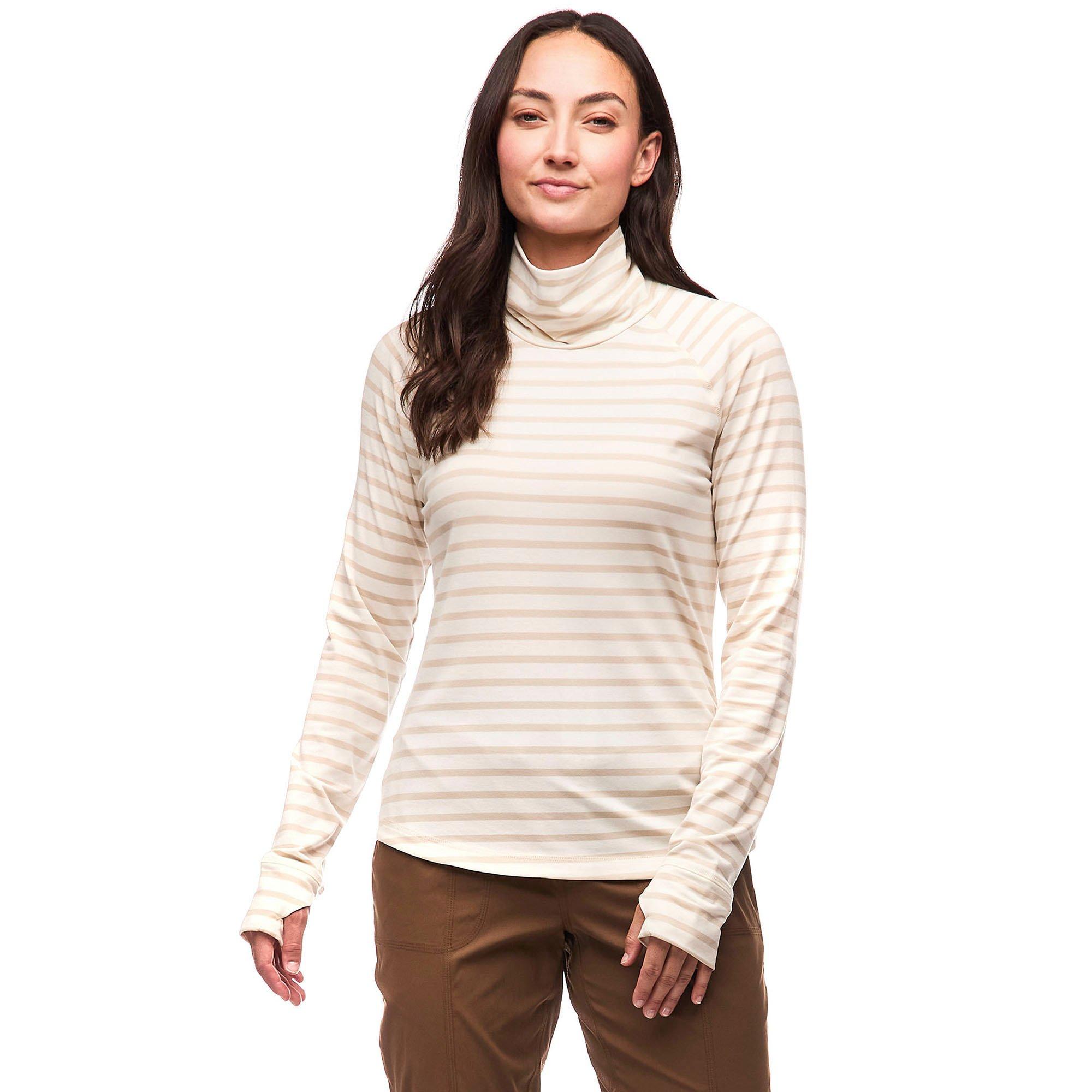 Indyeva | Women's Riga III Turtleneck Top, Breeze Ponce Stripe, Size Large