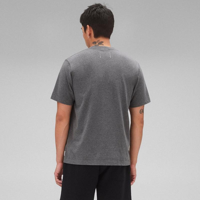 Reigning Champ T-shirt &agrave; poche en jersey mi-&eacute;pais Standard pour hommes