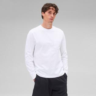 Reigning Champ Men's Midweight Jersey OG Pocket Long Sleeve T-Shirt
