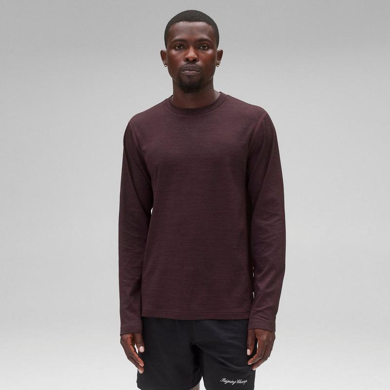 Reigning Champ Haut &agrave; manches longues Solotex&reg; Mesh Tiebreak Standard pour hommes