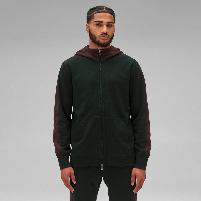 Reigning Champ Chandail &agrave; capuchon Racer en tissu bouclette mi-&eacute;pais pour hommes