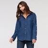 Women s Performance Denim Lite Relaxed Button-Down Shirt