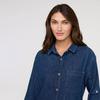 Women s Performance Denim Lite Relaxed Button-Down Shirt