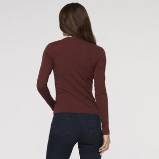 DUER Haut ajust&eacute; c&ocirc;tel&eacute; Pima &agrave; boutons pour femmes