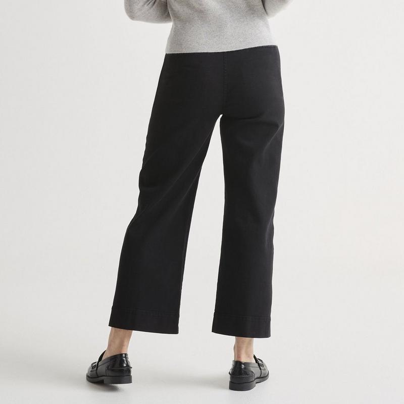 DUER Pantalon large LuxTwill taille haute pour femmes