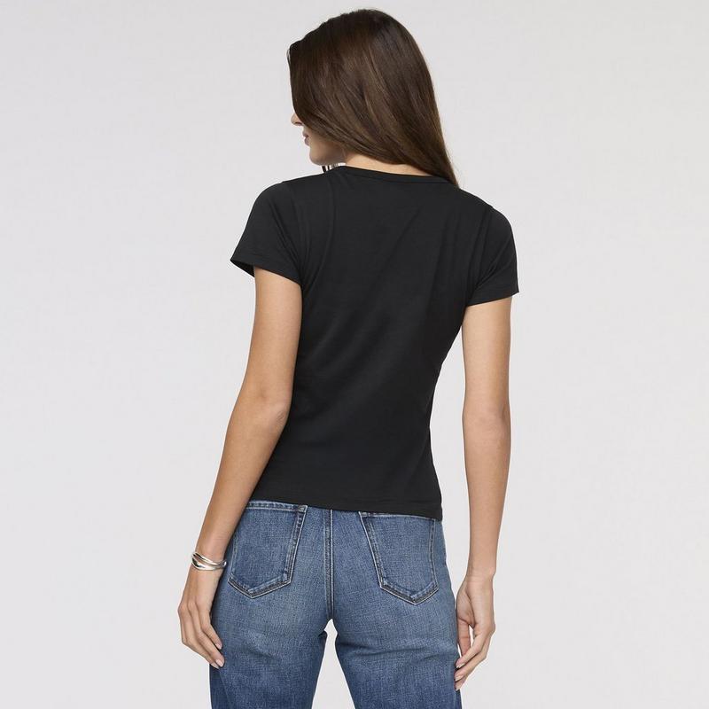 DUER T-shirt ajust&eacute; &agrave; col ras du cou PurePima pour femmes