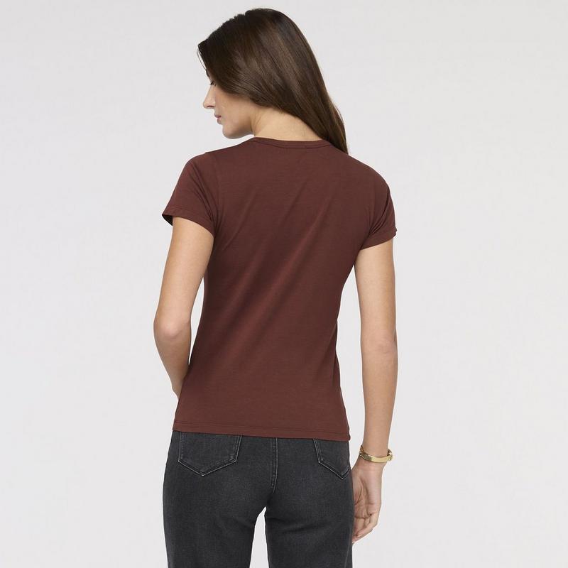 DUER Women's PurePima Slim Crew T-Shirt
