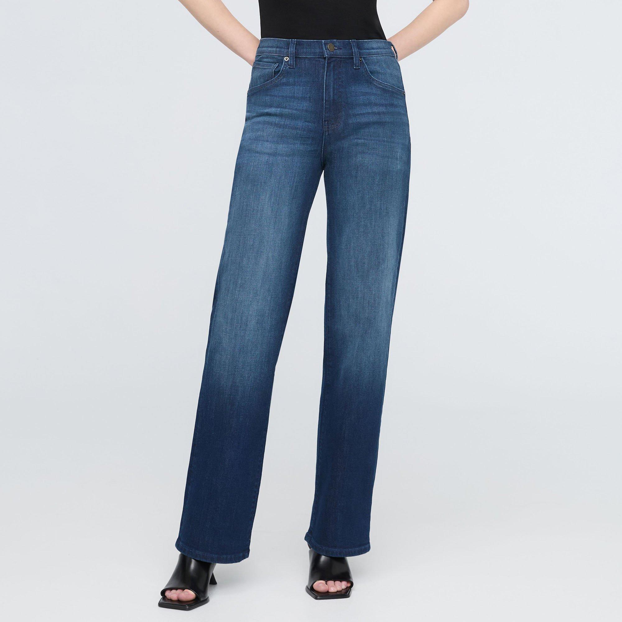 DUER | Women's Performance Denim+ High Rise Straight Jeans, Moonlight, Size 25