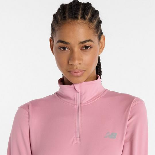 パルティール Women's Sport Essentials Space Dye 1/4-Zip Top | New Balance