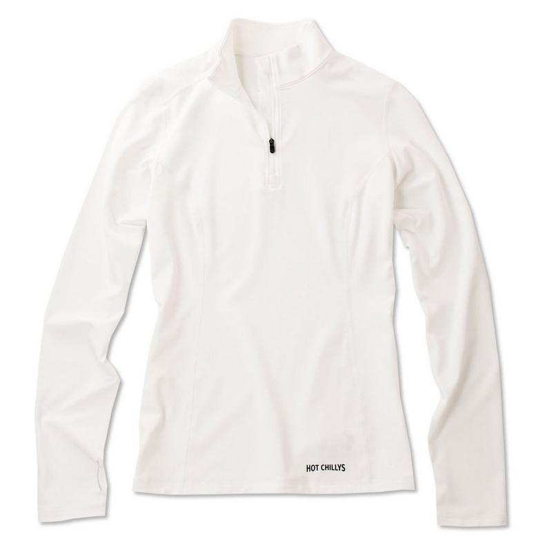 Hot Chillys Haut Micro-Elite Chamois &agrave; demi glissi&egrave;re pour femmes