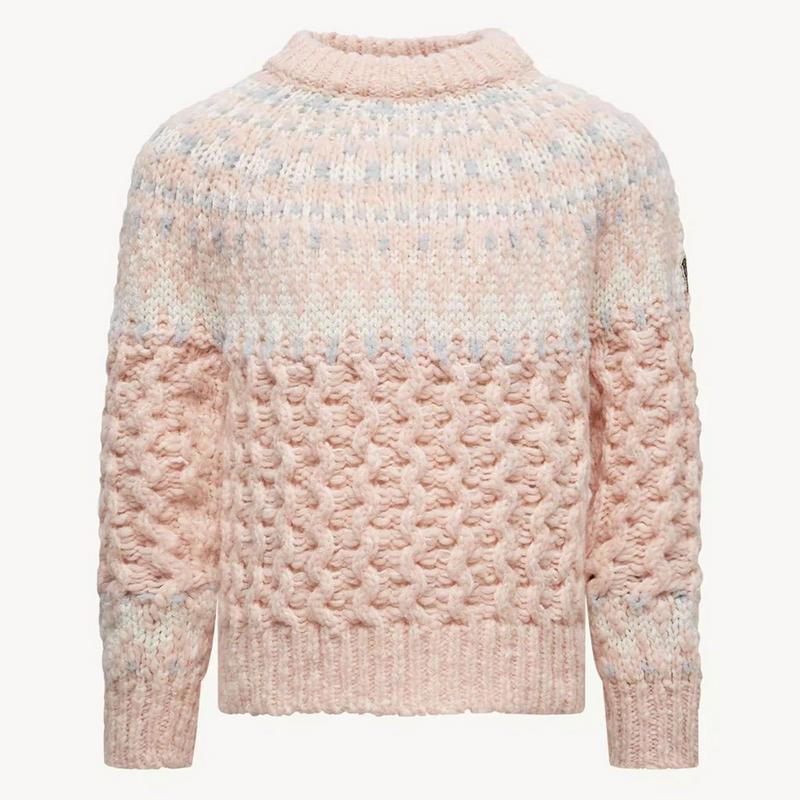 Moncler Grenoble Chandail &agrave; col roul&eacute; en jacquard de laine m&eacute;lang&eacute;e pour juniors [8-10]