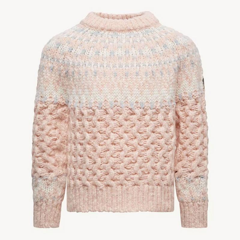 Moncler Grenoble Chandail &agrave; col roul&eacute; en jacquard de laine m&eacute;lang&eacute;e pour juniors [12-14]
