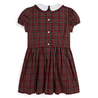 Polo Ralph Lauren Robe &agrave; carreaux en popeline de coton &agrave; volants pour filles [2-6X]