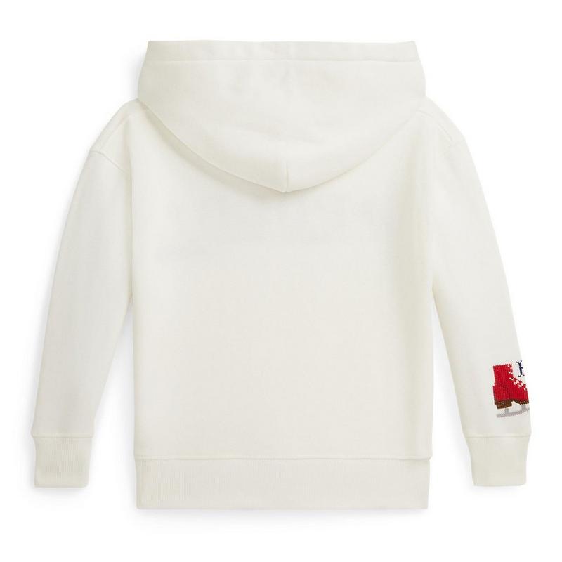 Polo Ralph Lauren Chandail &agrave; capuchon en molleton avec logo brod&eacute; pour filles juniors [2-6]