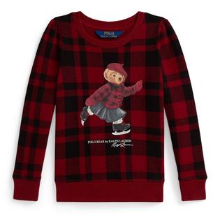 Polo Ralph Lauren Girls' [2-6X] Plaid Polo Bear Fleece Sweatshirt