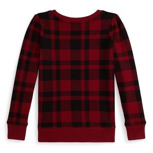 Polo Ralph Lauren Girls' [2-6X] Plaid Polo Bear Fleece Sweatshirt