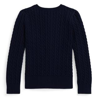 Polo Ralph Lauren Girls' [2-6X] Polo Bear Mini-Cable Cotton Cardigan