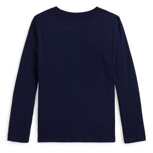 Polo Ralph Lauren Girls' [2-6X] Dog Print Cotton Long Sleeve T-Shirt