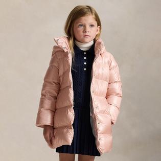 Polo Ralph Lauren Girls' [2-6X] Celia Metallic Down Hooded Coat