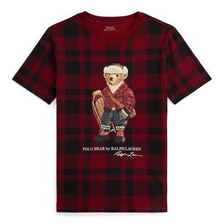 Polo Ralph Lauren T-shirt en coton &agrave; carreaux Polo Bear pour gar&ccedil;ons [2-7]