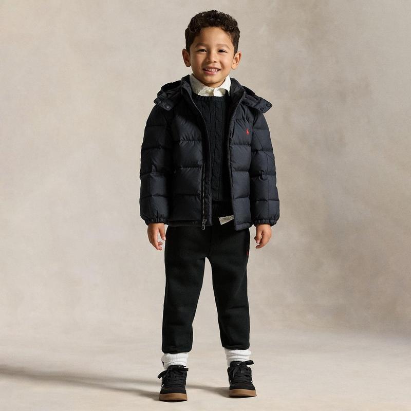 Polo Ralph Lauren Veste &agrave; capuchon en duvet Ripstop pour gar&ccedil;ons [2-7]