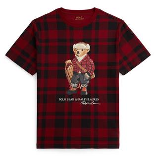 Polo Ralph Lauren T-shirt en coton &agrave; carreaux Polo Bear pour gar&ccedil;ons juniors [8-20]