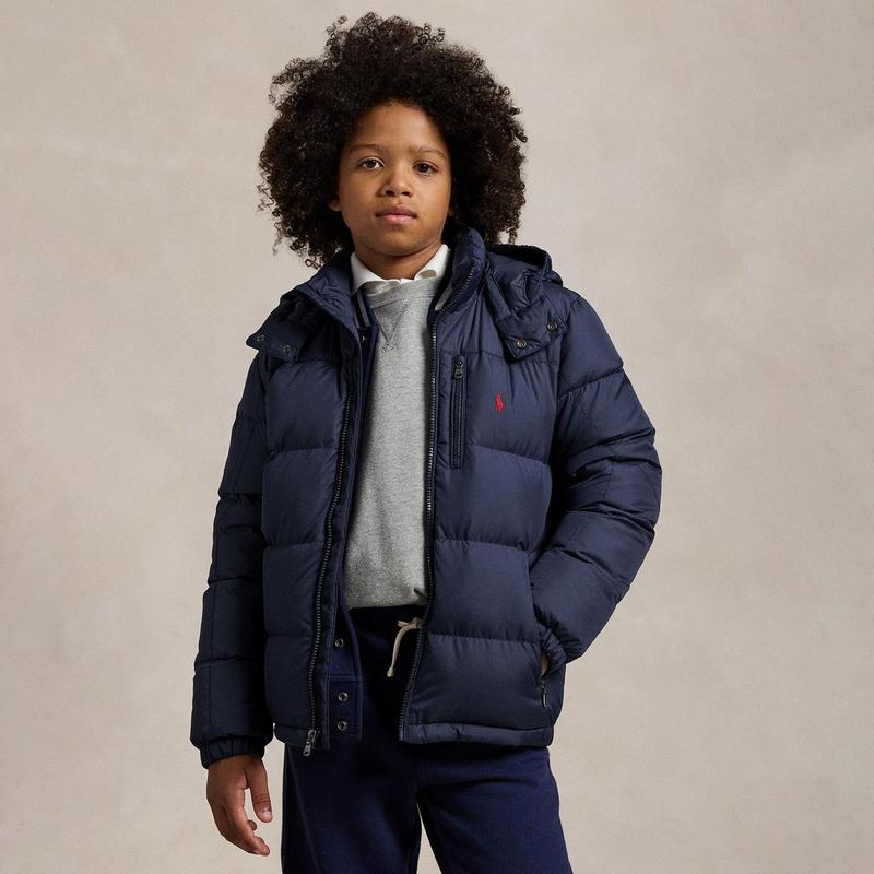 Polo Ralph Lauren Manteau en tissu ind&eacute;chirable avec duvet et une capuchon pour gar&ccedil;ons juniors [8-20]