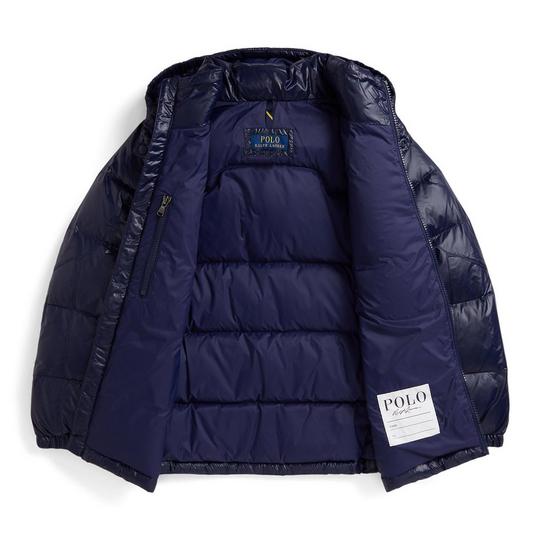 ジャケット・アウター POLO Ralph Lauren puffer hoodie navy Polo Ralph Lauren Mens Navy Blue Packable Puffer Jacket Water