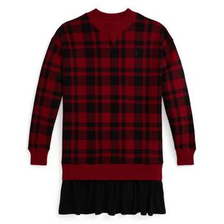 Polo Ralph Lauren Robe en molleton &agrave; carreaux Buffalo pour filles juniors [7-16]