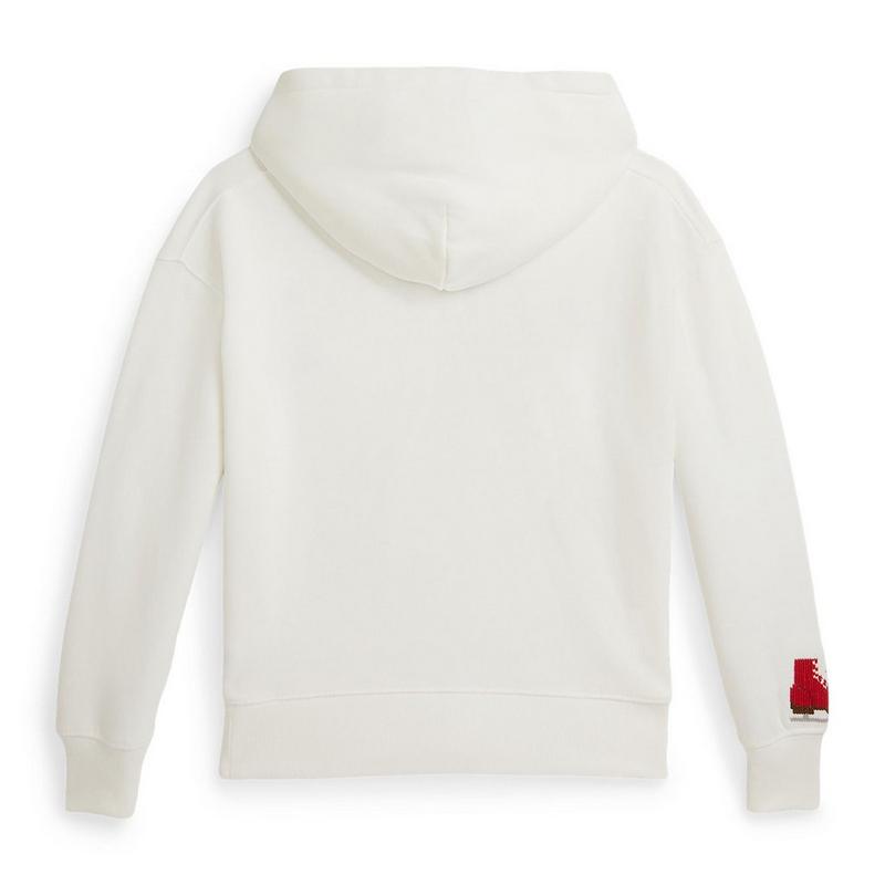 Polo Ralph Lauren Chandail &agrave; capuchon en molleton avec logo brod&eacute; pour filles juniors [7-16]