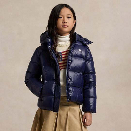 Polo Ralph Lauren Manteau en duvet avec capuchon pour filles juniors  7-16 