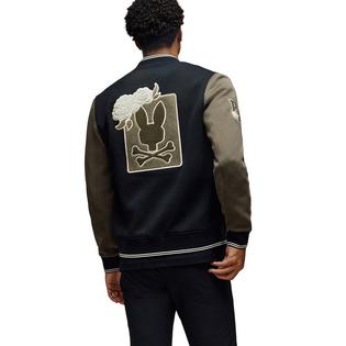 Psycho Bunny Men's Auguste Knit Bomber Jacket