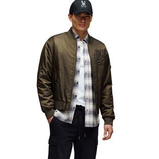 Psycho Bunny Men's David Relaxed Bomber Jacket