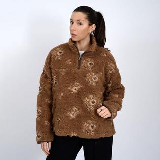 Oak & Ivy Women's Poppy Sherpa Half-Zip Pullover Top