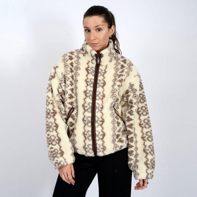 Oak & Ivy Veste en sherpa &agrave; fermeture &eacute;clair compl&egrave;te Whistler pour femmes