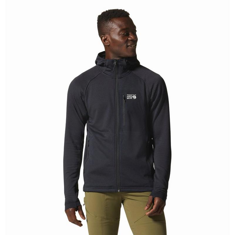 Mountain Hardwear Men's Polartec® Power Grid Full-Zip Hoody Jacket
