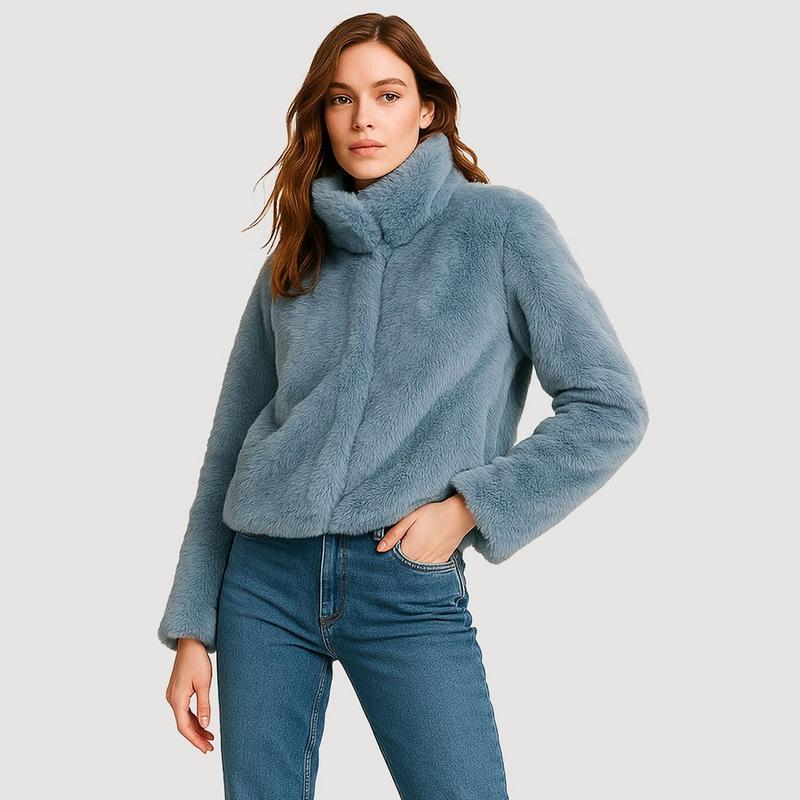 Noize Manteau en fausse fourrure Michelle pour femmes