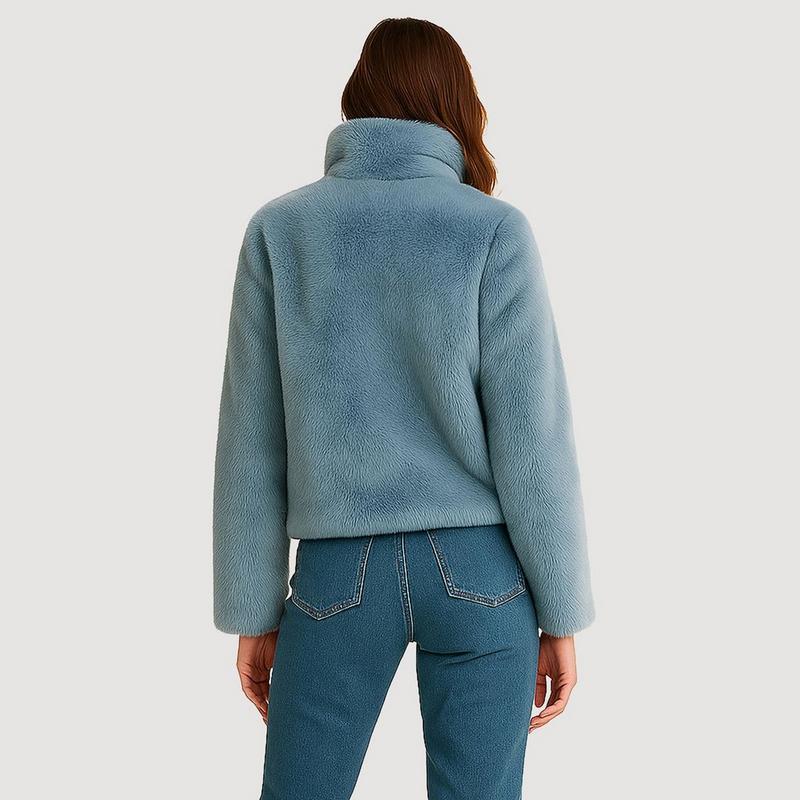 Noize Manteau en fausse fourrure Michelle pour femmes