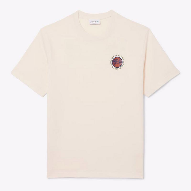 Lacoste T-shirt en jersey &agrave; imprim&eacute; multiple pour hommes