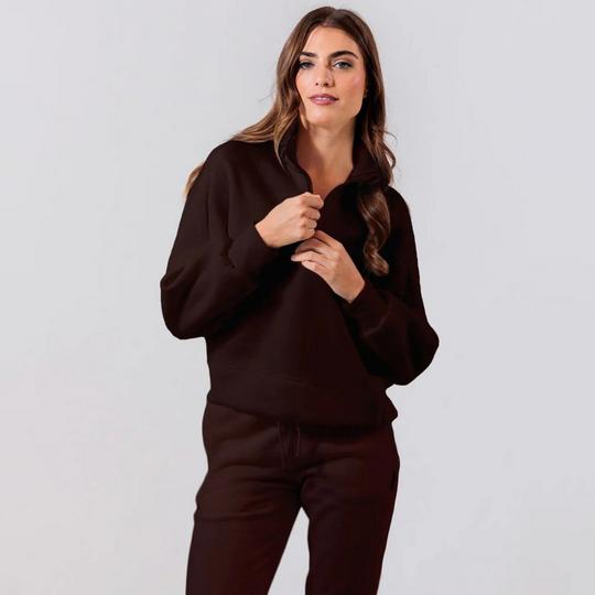 Après Actif Women s 1 4-Zip Embossed Pullover Sweatshirt