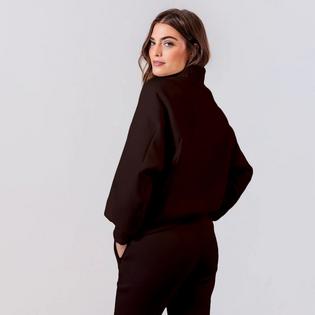 Après Actif Women's 1/4-Zip Embossed Pullover Sweatshirt