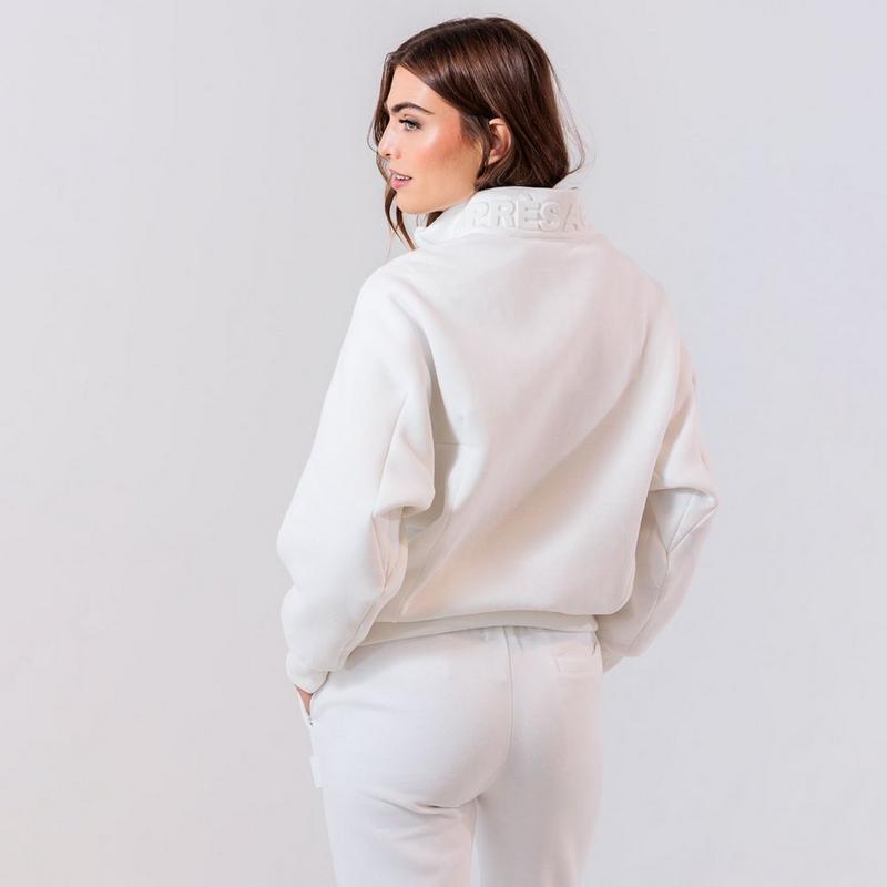 Apr&egrave;s Actif Chandail &agrave; glissi&egrave;re 1/4 emboss&eacute; pour femmes